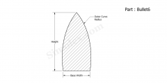 Part Bullet6 - Bullet shaped silicone rubber seals and gaskets