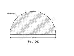 D-13 D shaped rubber seals & gaskets.png