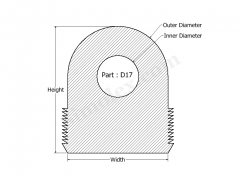 D-17 D Shaped Silicone Rubber Gasktes and Seals.png