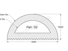 D-2 D Shaped Silicone rubber Gaskets.png