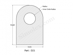 D-21 D Shaped Silicone rubber gaskets.png