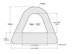 D-27 D shaped Silicone rubber Products - Seals and gaskets.png