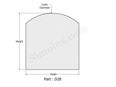 D-28 D shaped silicone gaskets & Rubber Seals.png