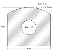 D-31 Silicone rubber Gaskets of D shape.png