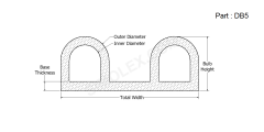 DB 5 - Double Bulb Gaskets and Weatherstrips