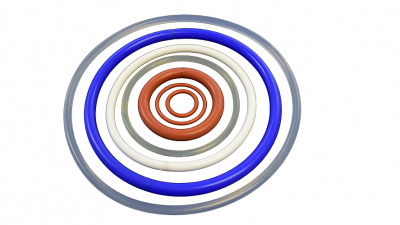 O rings of different colors and size