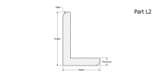 Part L2 - L shaped Silicone Rubber Extrusion gaskets ans seals