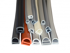 E shaped silicone extrusion