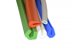 Silicone rubber seals of U shape