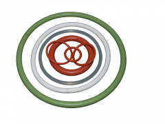 Hollow O rings, spliced rings, silicone O rings.
