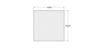 Square shaped rubber extrusion