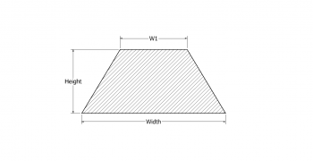 Trapezoidal shaped Silicone Rubber Extrusion