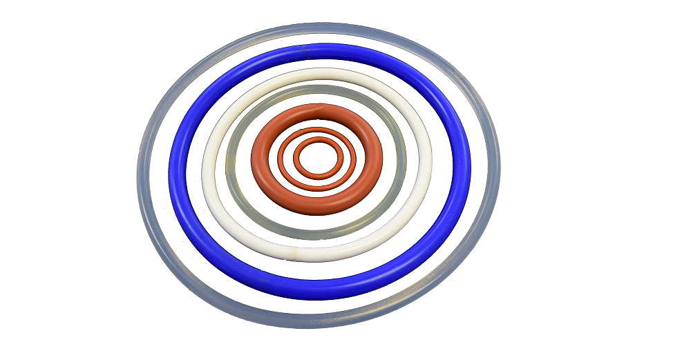 O rings of different colors and size